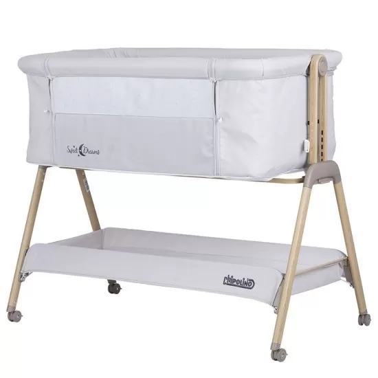 Patut Co-Sleeper Chipolino Sweet Dreams Grey Stars Wood Patut Co-Sleeper Chipolino Sweet Dreams Grey Stars Wood