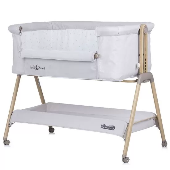 Patut Co-Sleeper Chipolino Sweet Dreams Grey Stars Wood Patut Co-Sleeper Chipolino Sweet Dreams Grey Stars Wood