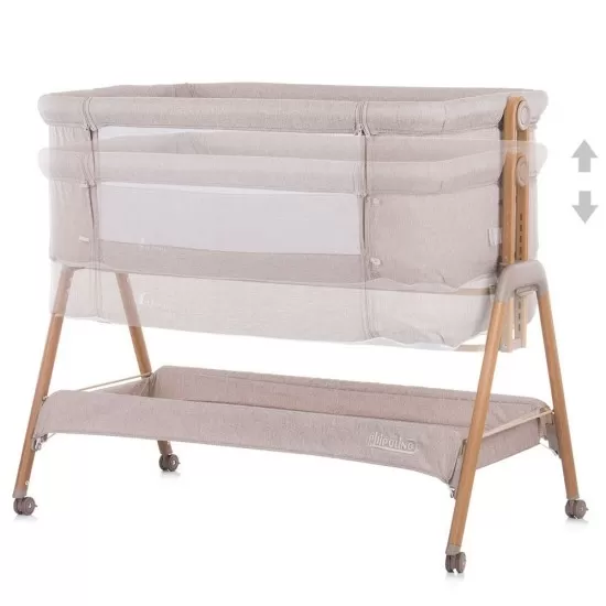 Patut Co-Sleeper Chipolino Sweet Dreams Mocca Wood Patut Co-Sleeper Chipolino Sweet Dreams Mocca Wood