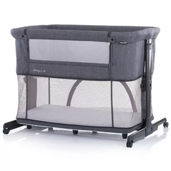 Patut Co-Sleeper si tarc Chipolino Mommy'n Me Graphite Patut Co-Sleeper si tarc Chipolino Mommy'n Me Graphite