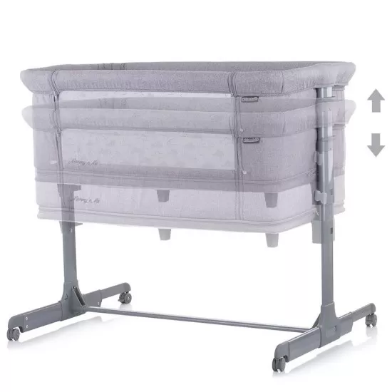 Patut Co-Sleeper si tarc Chipolino Mommy and Me Gray Clouds Patut Co-Sleeper si tarc Chipolino Mommy and Me Gray Clouds
