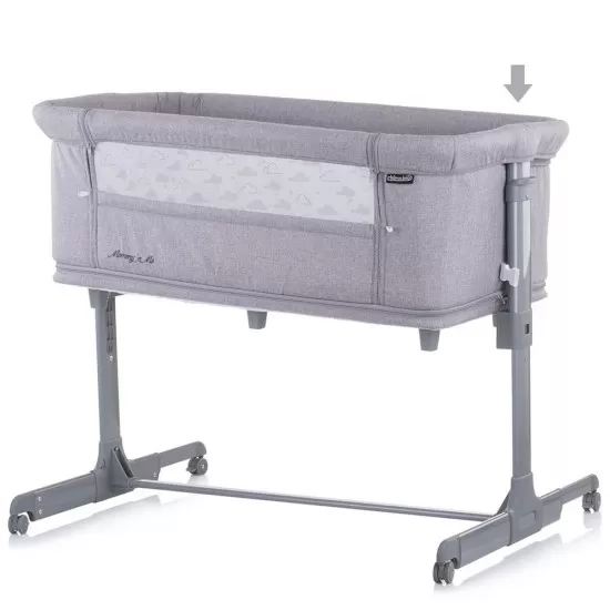 Patut Co-Sleeper si tarc Chipolino Mommy and Me Gray Clouds Patut Co-Sleeper si tarc Chipolino Mommy and Me Gray Clouds