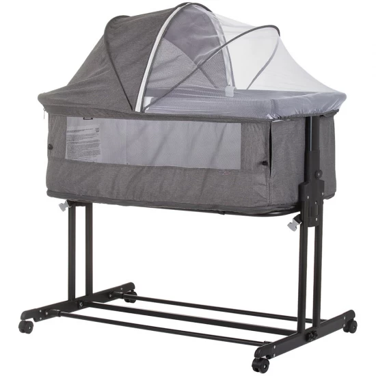 Patut co-sleeper si tarc Chipolino Zen Granite Patut co-sleeper si tarc Chipolino Zen Granite