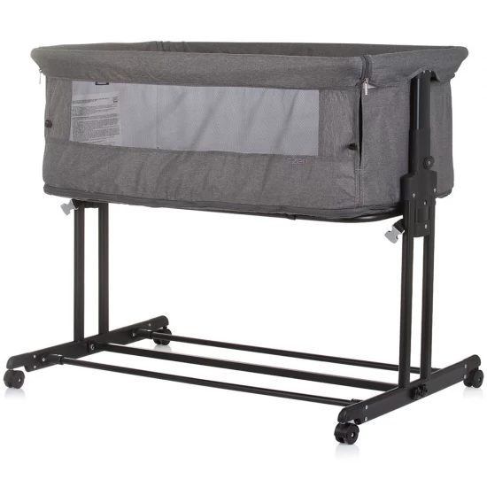 Patut co-sleeper si tarc Chipolino Zen Granite Patut co-sleeper si tarc Chipolino Zen Granite
