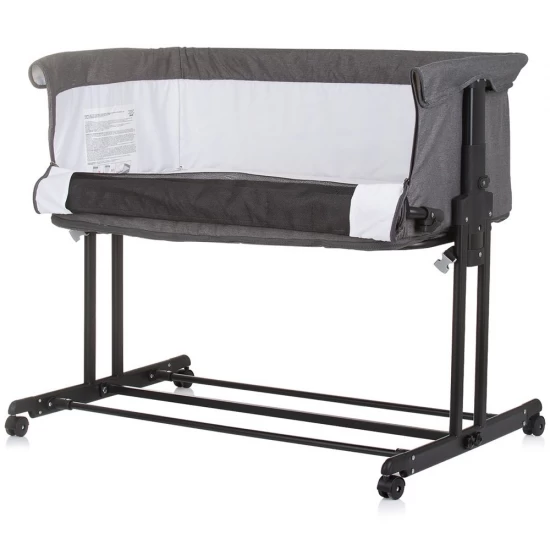 Patut co-sleeper si tarc Chipolino Zen Granite Patut co-sleeper si tarc Chipolino Zen Granite