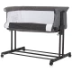 Patut co-sleeper si tarc Chipolino Zen Granite Patut co-sleeper si tarc Chipolino Zen Granite