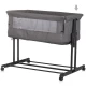Patut co-sleeper si tarc Chipolino Zen Granite Patut co-sleeper si tarc Chipolino Zen Granite