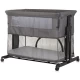 Patut co-sleeper si tarc Chipolino Zen Granite Patut co-sleeper si tarc Chipolino Zen Granite