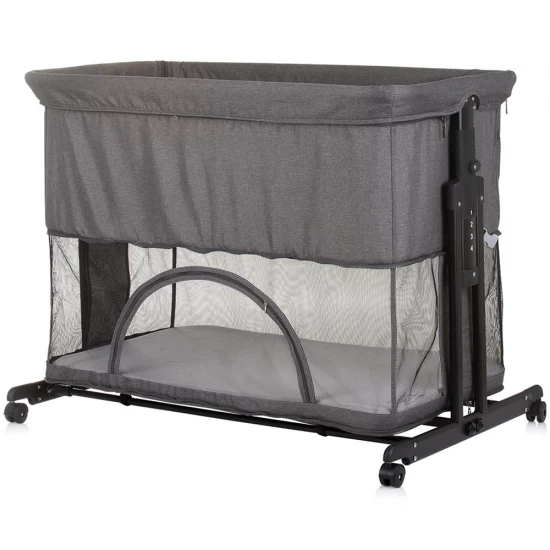 Patut co-sleeper si tarc Chipolino Zen Granite Patut co-sleeper si tarc Chipolino Zen Granite