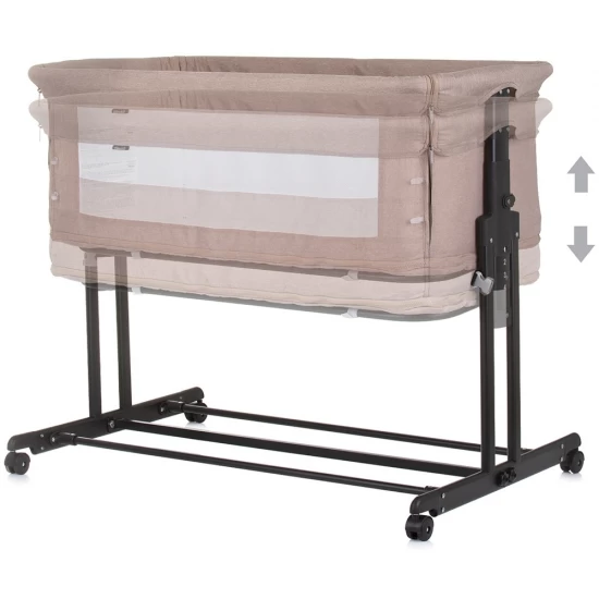 Patut co-sleeper si tarc Chipolino Zen Macadamia Patut co-sleeper si tarc Chipolino Zen Macadamia