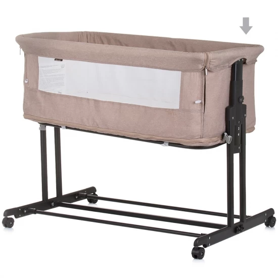 Patut co-sleeper si tarc Chipolino Zen Macadamia Patut co-sleeper si tarc Chipolino Zen Macadamia