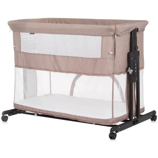 Patut co-sleeper si tarc Chipolino Zen Macadamia Patut co-sleeper si tarc Chipolino Zen Macadamia