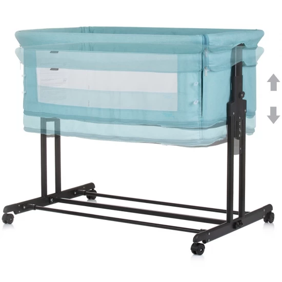 Patut co-sleeper si tarc Chipolino Zen Pastel Green Patut co-sleeper si tarc Chipolino Zen Pastel Green