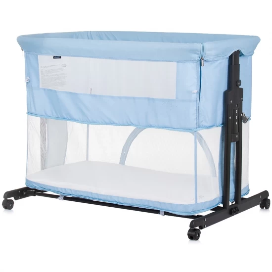 Patut co-sleeper si tarc Chipolino Zen Sky Blue Patut co-sleeper si tarc Chipolino Zen Sky Blue