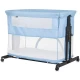 Patut co-sleeper si tarc Chipolino Zen Sky Blue Patut co-sleeper si tarc Chipolino Zen Sky Blue