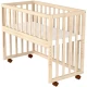 Patut copii din lemn co-sleeper Hubners Eva 94x46 cm natur Patut copii din lemn co-sleeper Hubners Eva 94x46 cm natur