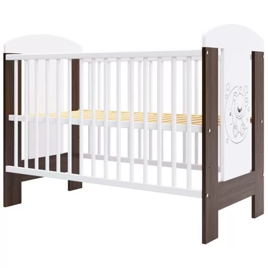Patut copii din lemn Hubners Calisto Ursulet 120x60 cm maro Patut copii din lemn Hubners Calisto Ursulet 120x60 cm maro