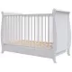 Patut copii din lemn Hubners Mara 120x60 cm alb cu sertar Patut copii din lemn Hubners Mara 120x60 cm alb cu sertar