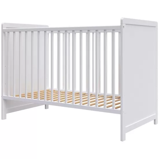 Patut copii din lemn Hubners Paula 120x60 alb Patut copii din lemn Hubners Paula 120x60 alb