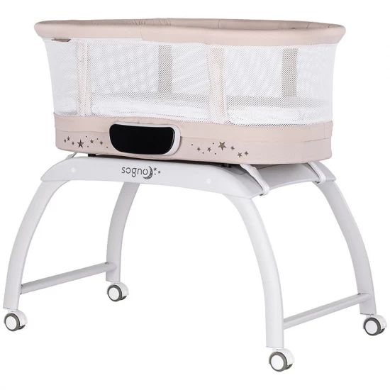 Patut cu leganare si cantar integrat Chipolino Sogno 2 in 1 Macadamia Patut cu leganare si cantar integrat Chipolino Sogno 2 in 1 Macadamia