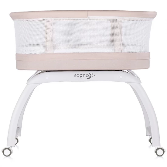 Patut cu leganare si cantar integrat Chipolino Sogno 2 in 1 Macadamia Patut cu leganare si cantar integrat Chipolino Sogno 2 in 1 Macadamia