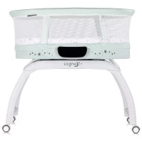 Patut cu leganare si cantar integrat Chipolino Sogno 2 in 1 Pastel Green