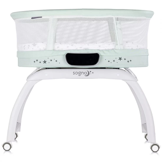 Patut cu leganare si cantar integrat Chipolino Sogno 2 in 1 Pastel Green Patut cu leganare si cantar integrat Chipolino Sogno 2 in 1 Pastel Green