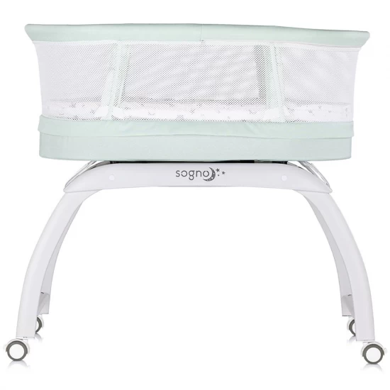 Patut cu leganare si cantar integrat Chipolino Sogno 2 in 1 Pastel Green Patut cu leganare si cantar integrat Chipolino Sogno 2 in 1 Pastel Green