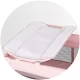 Patut pliabil cu carusel muzical Chipolino Bella Powder Pink
