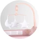 Patut pliabil cu carusel muzical Chipolino Bella Powder Pink