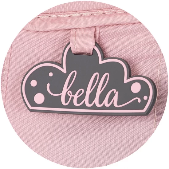Patut pliabil cu carusel muzical Chipolino Bella Powder Pink