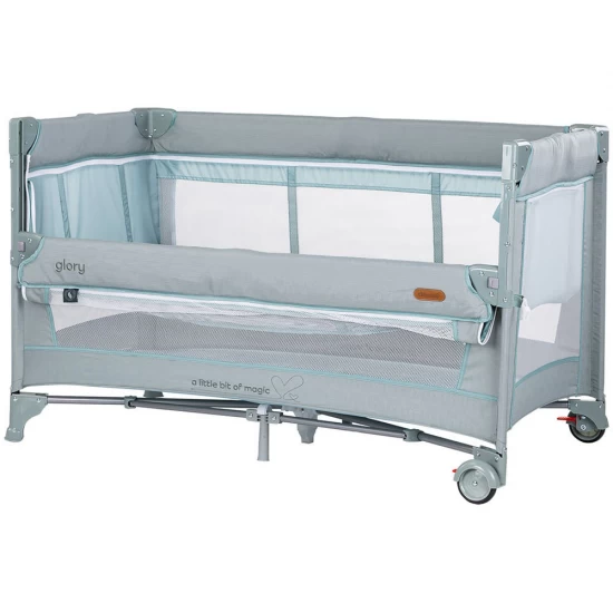 Patut pliabil Chipolino Glory cu laterala culisanta Basil