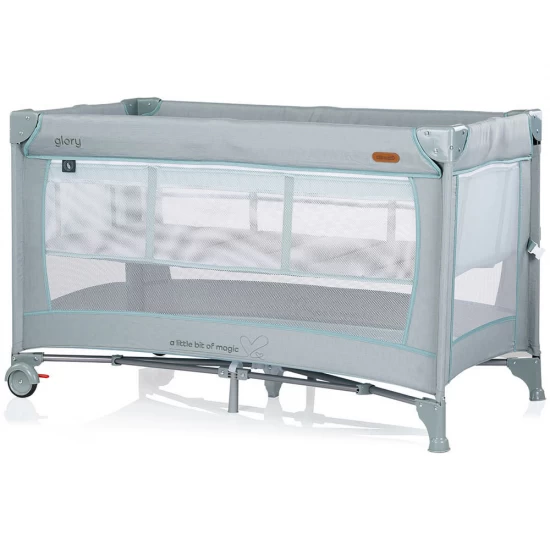 Patut pliabil Chipolino Glory cu laterala culisanta Basil