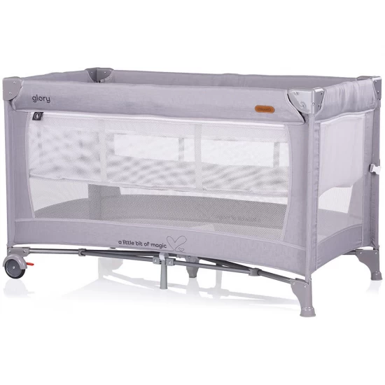 Patut pliabil Chipolino Glory cu laterala culisanta Cloud