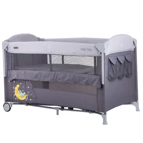 Patut pliabil Chipolino Merida Platinum cu laterala culisanta Patut pliabil Chipolino Merida Platinum cu laterala culisanta