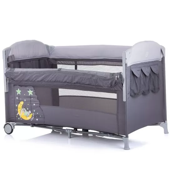 Patut pliabil Chipolino Merida Platinum cu laterala culisanta Patut pliabil Chipolino Merida Platinum cu laterala culisanta