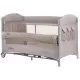 Patut pliabil Chipolino Merida Sand Linen cu laterala culisanta Patut pliabil Chipolino Merida Sand Linen cu laterala culisanta