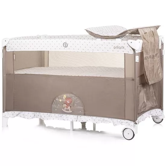 Patut pliabil Chipolino Palace Bear beige Patut pliabil Chipolino Palace Bear beige