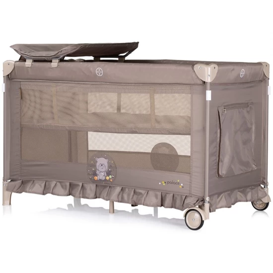 Patut pliabil Chipolino Palace Bear Beige Patut pliabil Chipolino Palace Bear Beige