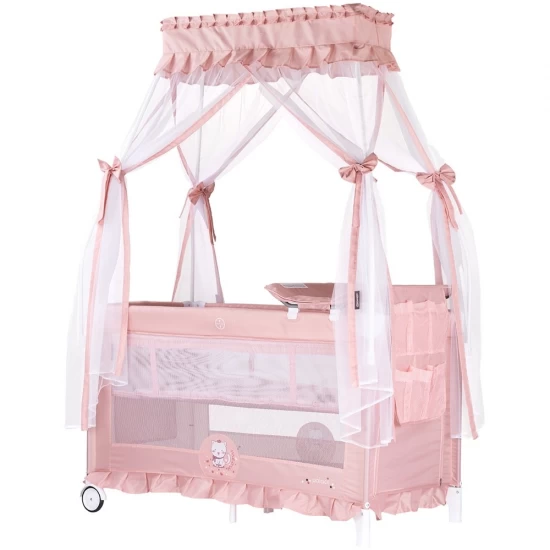 Patut pliabil Chipolino Palace Cat Pink Patut pliabil Chipolino Palace Cat Pink