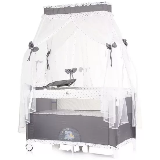 Patut pliabil Chipolino Palace Dino grey Patut pliabil Chipolino Palace Dino grey