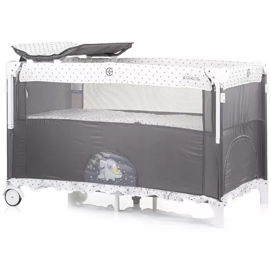 Patut pliabil Chipolino Palace Dino grey Patut pliabil Chipolino Palace Dino grey