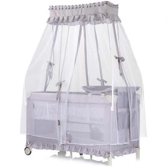 Patut pliabil Chipolino Palace Hippo Grey Patut pliabil Chipolino Palace Hippo Grey