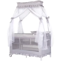 Patut pliabil cu badachin Chipolino Palace Platinum