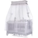 Patut pliabil cu badachin Chipolino Palace Platinum