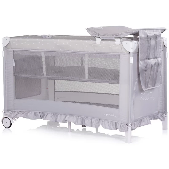 Patut pliabil cu badachin Chipolino Palace Platinum
