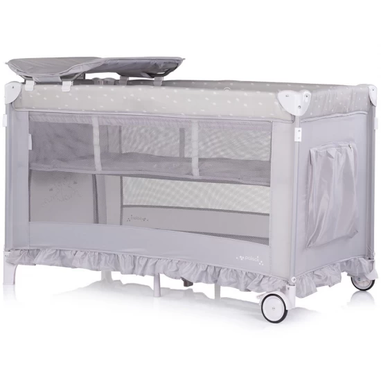 Patut pliabil cu badachin Chipolino Palace Platinum