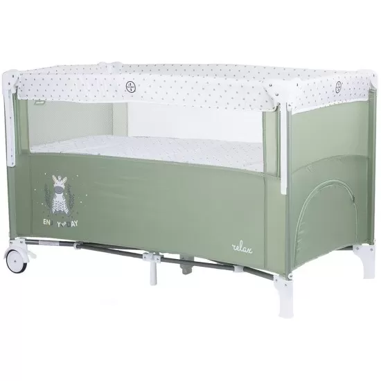 Patut pliabil Chipolino Relax Aloe cu laterala culisanta Patut pliabil Chipolino Relax Aloe cu laterala culisanta