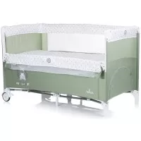 Patut pliabil Chipolino Relax Aloe cu laterala culisanta