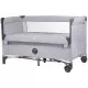 Patut pliabil Chipolino Relax Ash Grey Linen cu laterala culisanta Patut pliabil Chipolino Relax Ash Grey Linen cu laterala culisanta